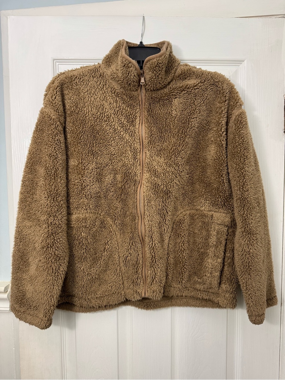 Chaps Brown High-Pile Sherpa Fleece Jacket